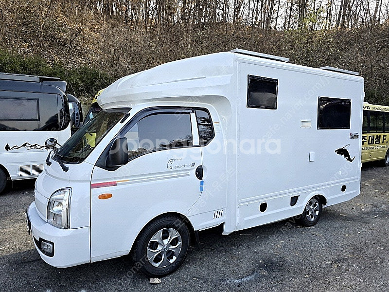 21.포터2 시티밴3인승캠핑카(신규제작,인산철600A+샤워실+DC에어컨+온수매트+풀옵션)-전액할부됨--0